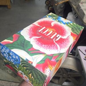 Gucci Floral Box with Red and Green Accents
